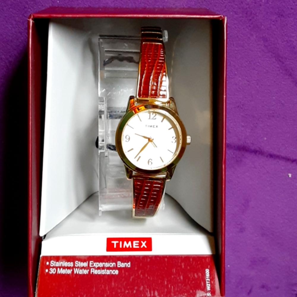 NWT timex watch in brown